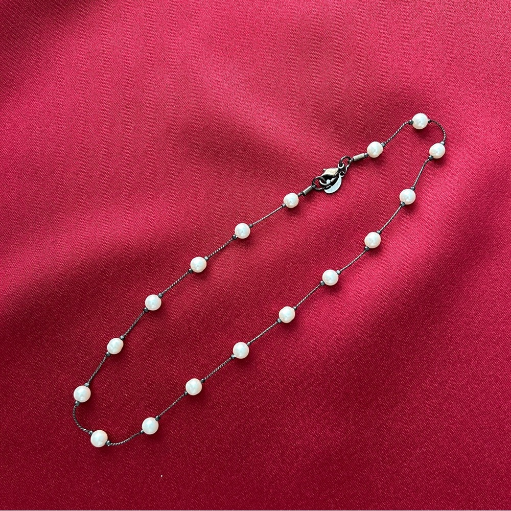 Vintage Faux Pearl Necklace-bracelet set